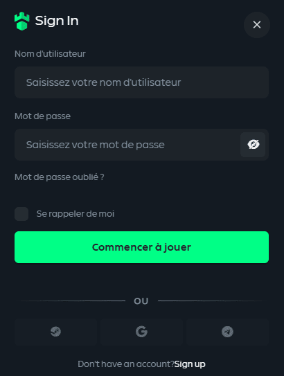 Connexion à GamdomCasino France pour jouer en 2026